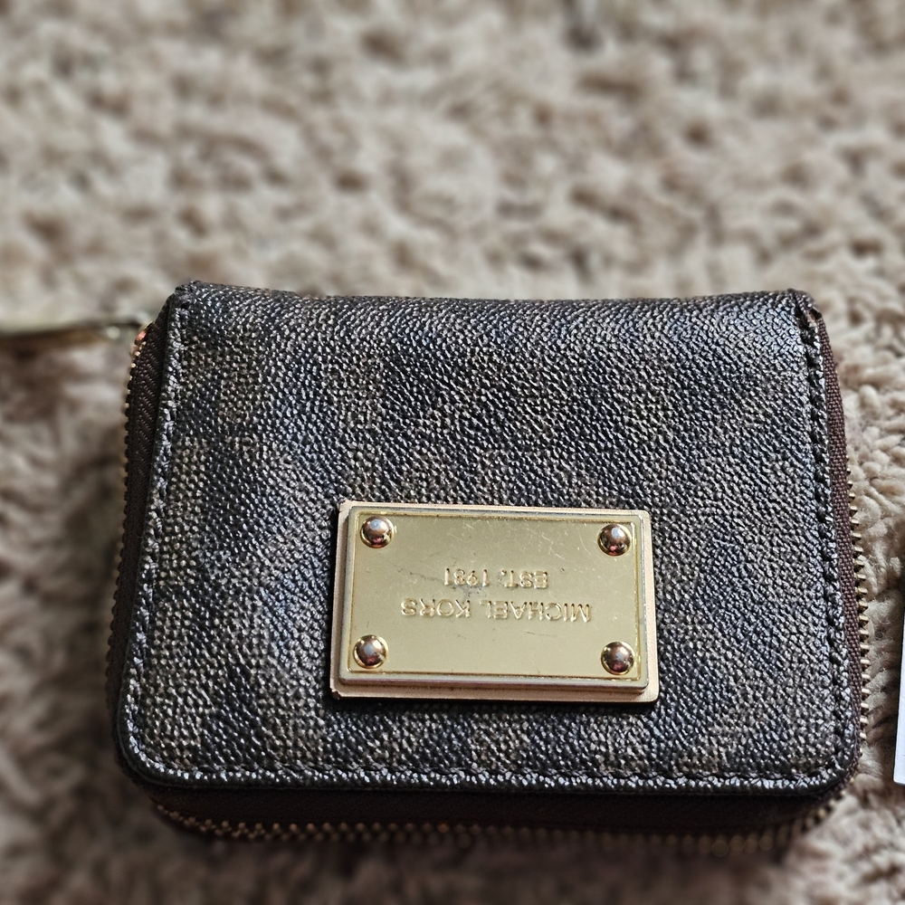 Michael Kors Brown Momogramed Wallet